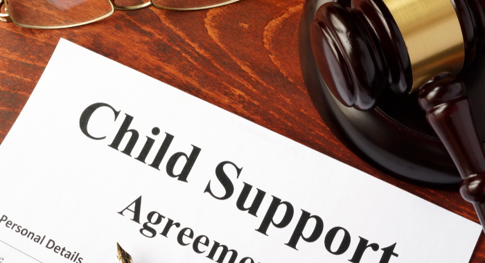 Child support agreement document
