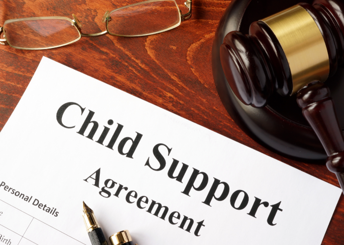 Child support agreement document