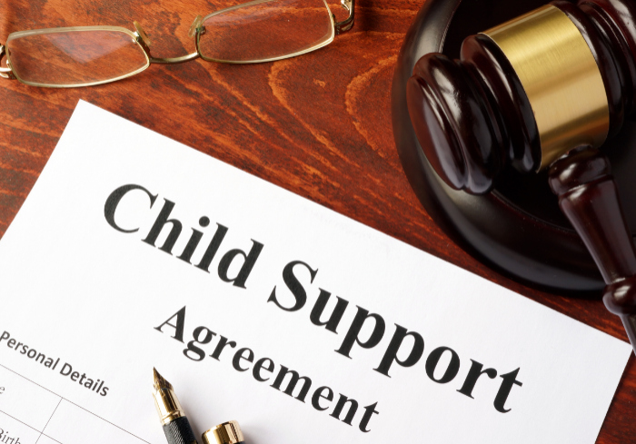 Child support agreement document