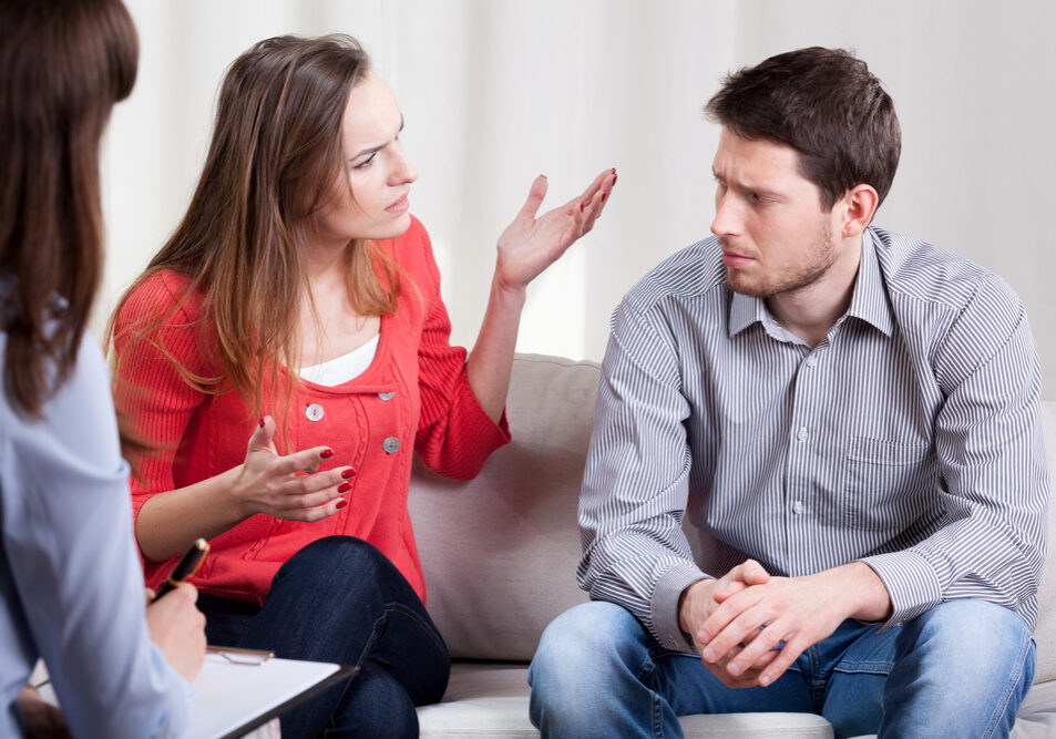couple arguging