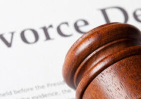 divorce decree doc and gavel