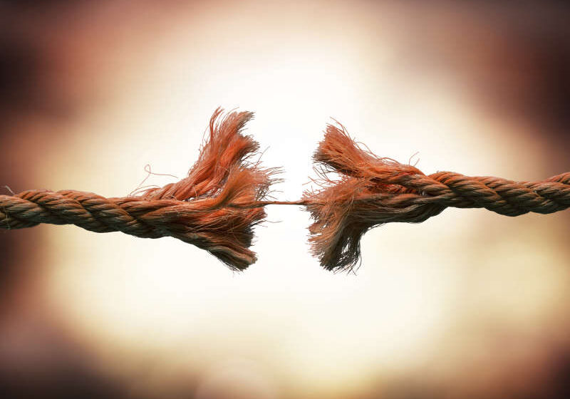 picture of a cut rope